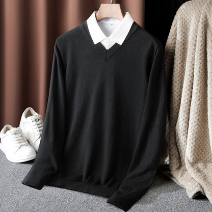 Men's V-Neck Sweater Skorter