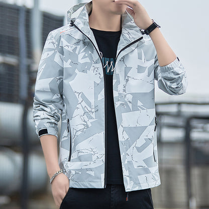 Men's Breathable Sports Jacket with Hood Skorter