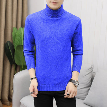 Men's stylish turtleneck sweater with fine structure Skorter