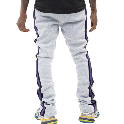 Men's sporty sweatpants with side stripes and adjustable waistband Skorter