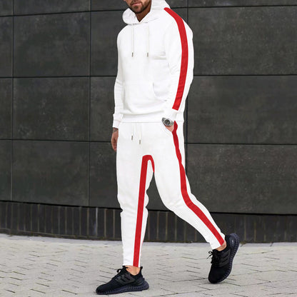 Men's tracksuit with hood and contrasting side elements Skorter