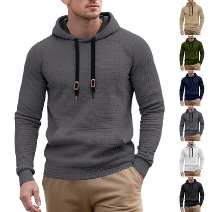 Men's stylish hoodie with textured design Skorter