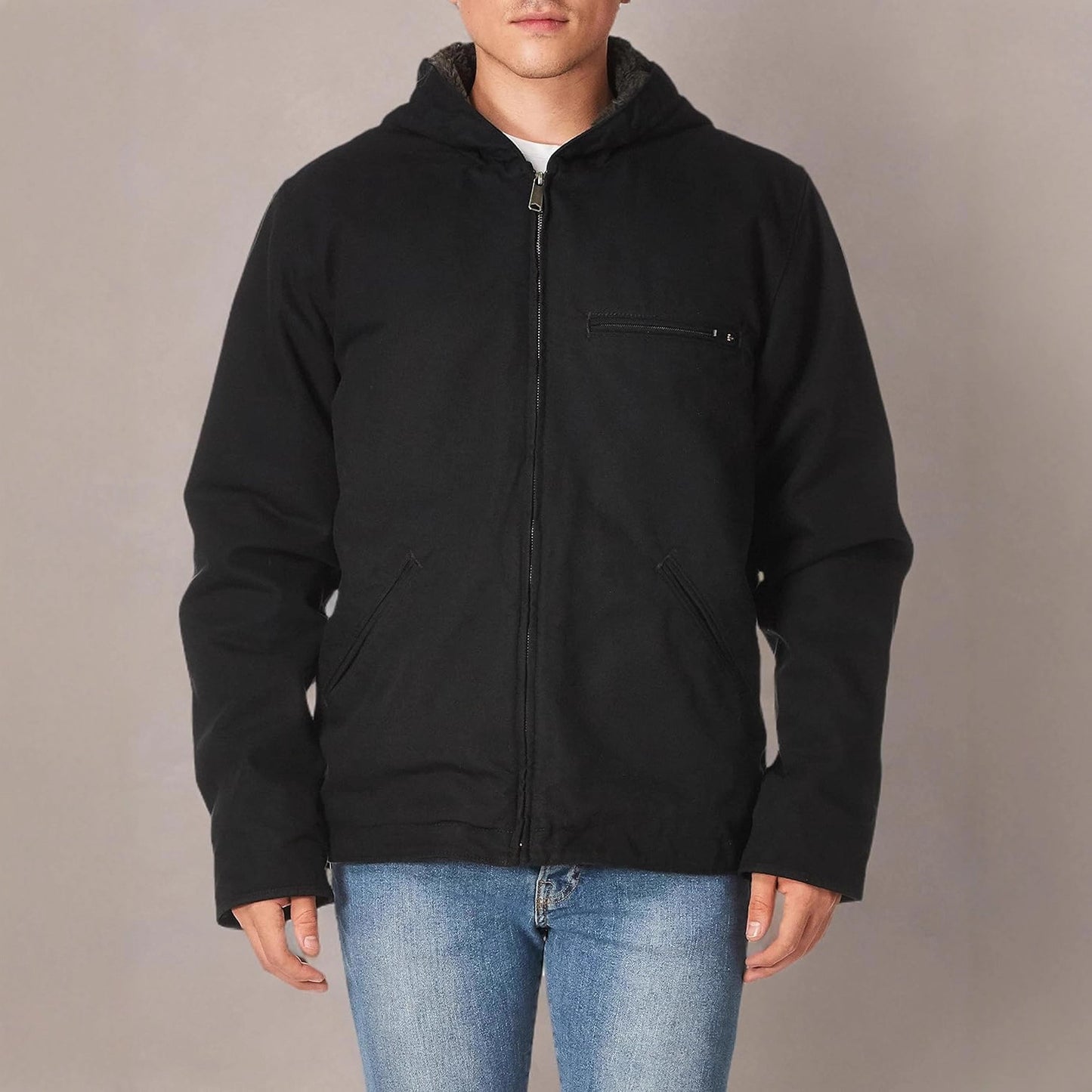 Men's windproof leisure jacket with fleece lining and practical pockets Skorter