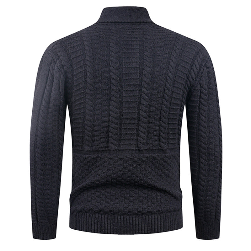 Men's cardigan with modern shawl collar and practical buttons Skorter