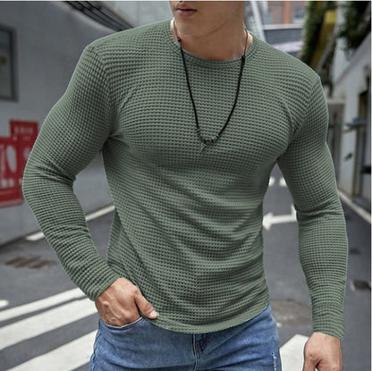 Men's versatile long-sleeve shirt in structured design Skorter