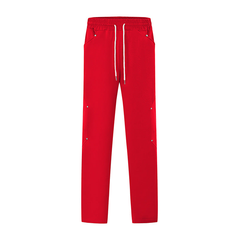 Men's sporty jogging pants with breathable mesh inserts and elastic waistband Skorter