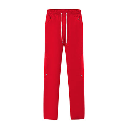 Men's sporty jogging pants with breathable mesh inserts and elastic waistband Skorter