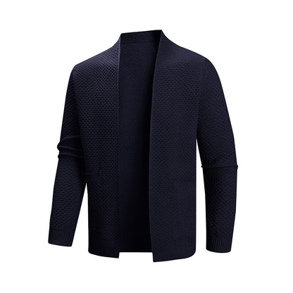 Men's cardigan with textured design and practical pockets Skorter