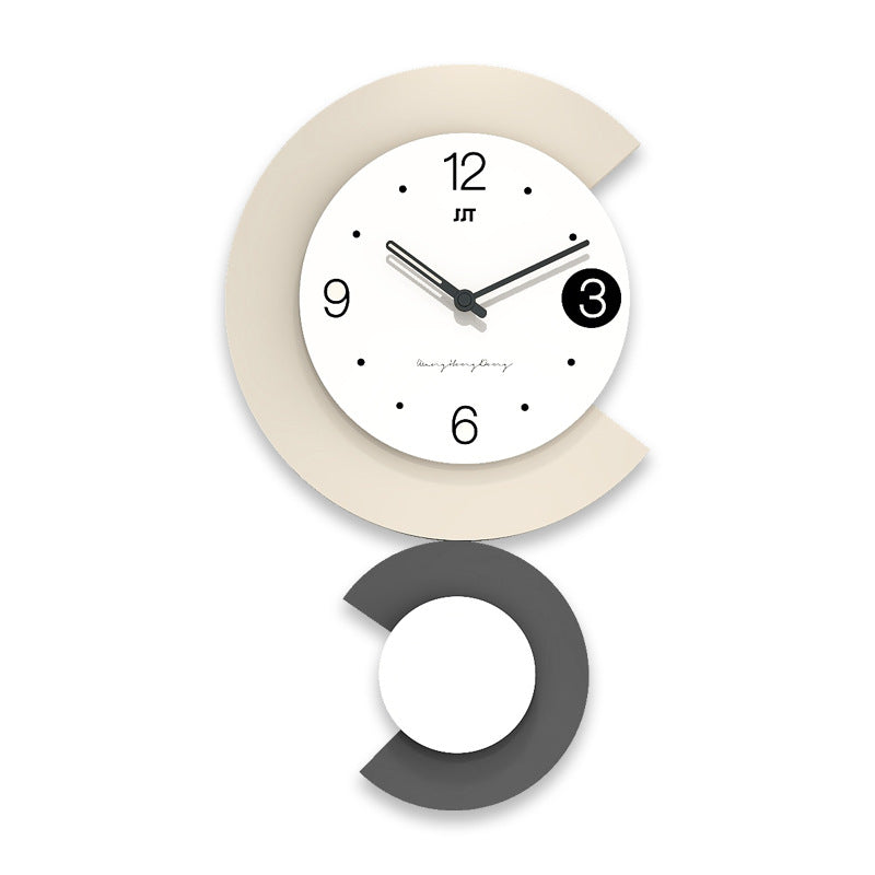 Skorter | Modern LED Lamp Silent Wall Clock for Living Room