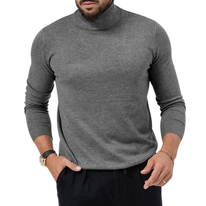 Men's elegant turtleneck sweater made of high-quality merino wool Skorter
