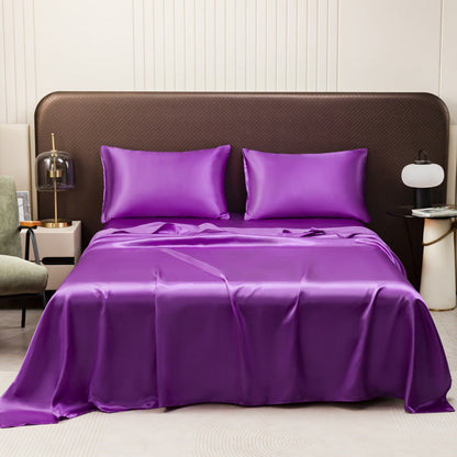 Skorter | Cooling Silky Satin Bed Sheet
