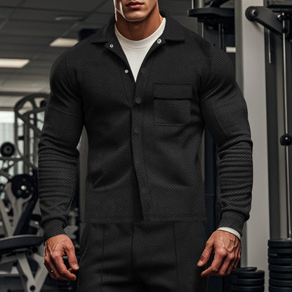 Men's men's jacket made of comfortable fabric with modern button details and chest pocket Skorter