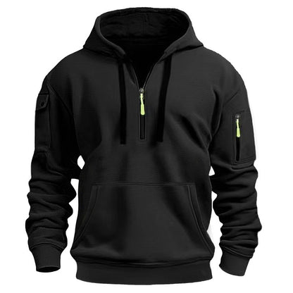 Men's sporty hoodie with zipper and practical pockets Skorter