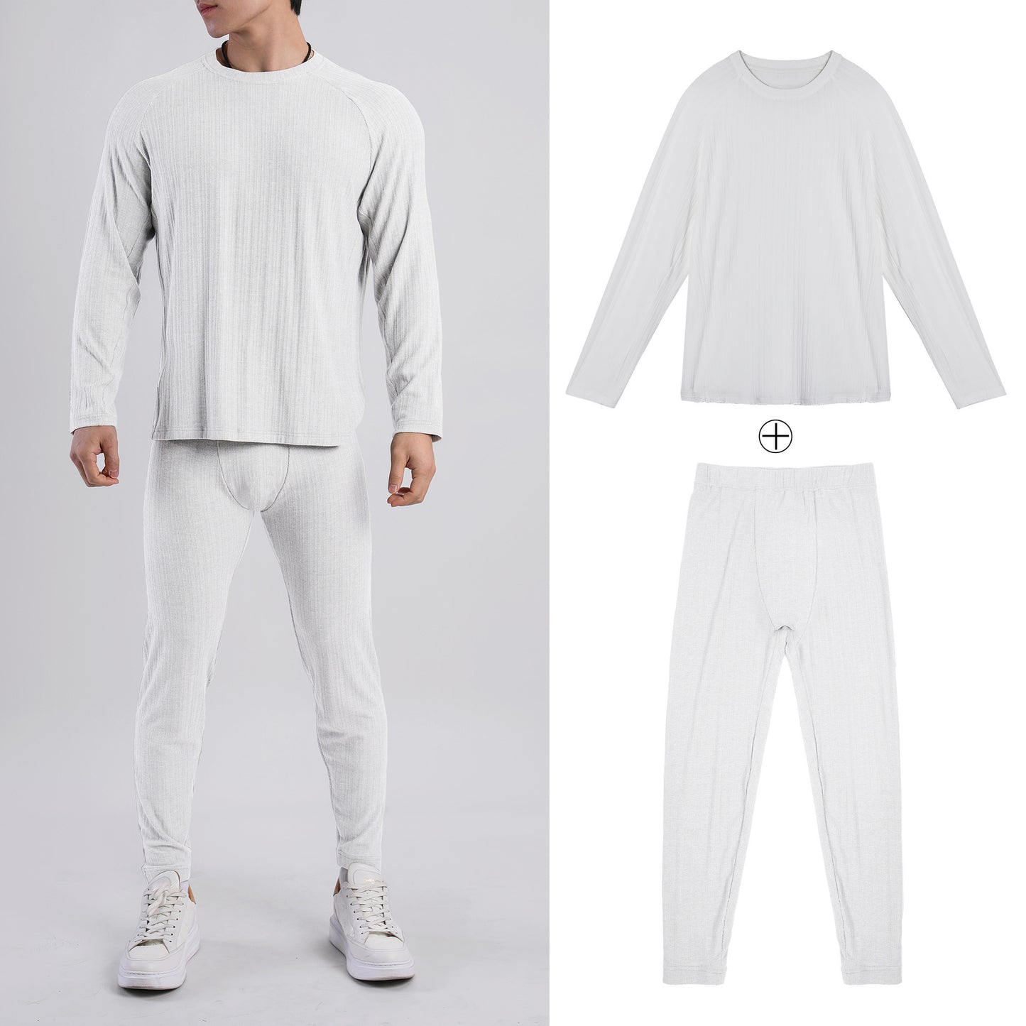 Men's thermal set with innovative heat insulation and moisture-wicking properties Skorter