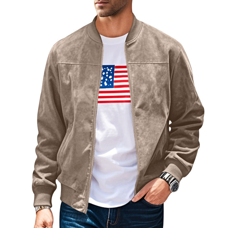 Herrbomberjacka med modern skärning och praktiska fickor Skorter