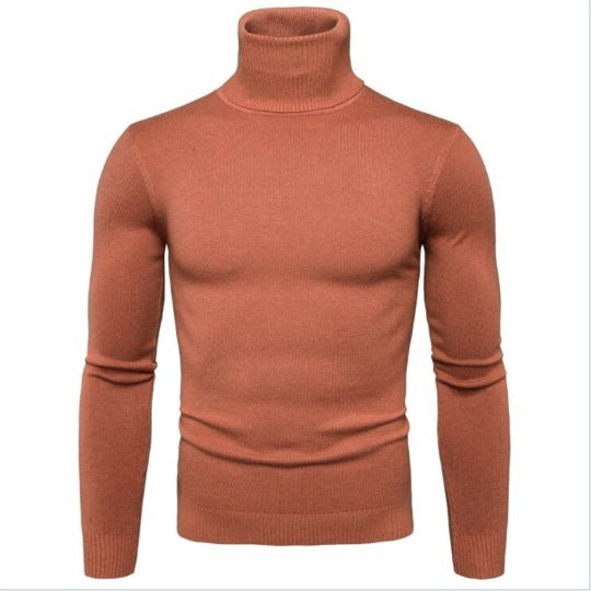 Men's elegant turtleneck sweater made of fine merino wool Skorter