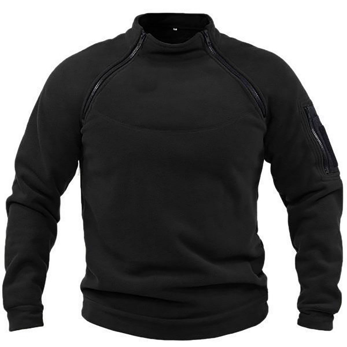 Men's thermal fleece pullover with high collar and practical pockets Skorter