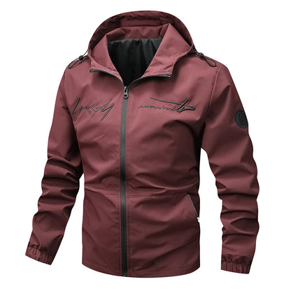 Men's waterproof lightweight jacket with innovative hood system Skorter