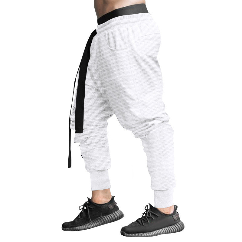 Men's stylish casual pants with elastic waistband and trendy drawstring Skorter