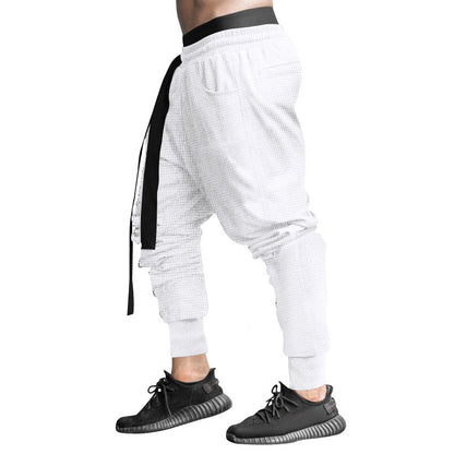 Men's stylish casual pants with elastic waistband and trendy drawstring Skorter