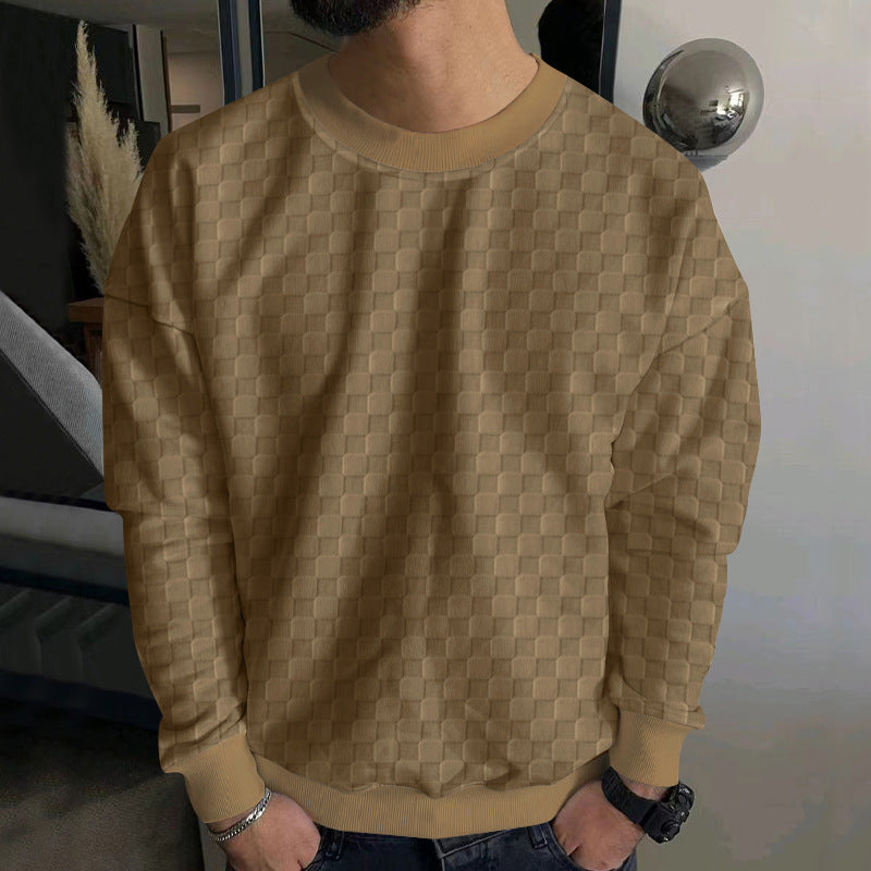 Men's Fashion Sweatshirt with Textured Design Skorter