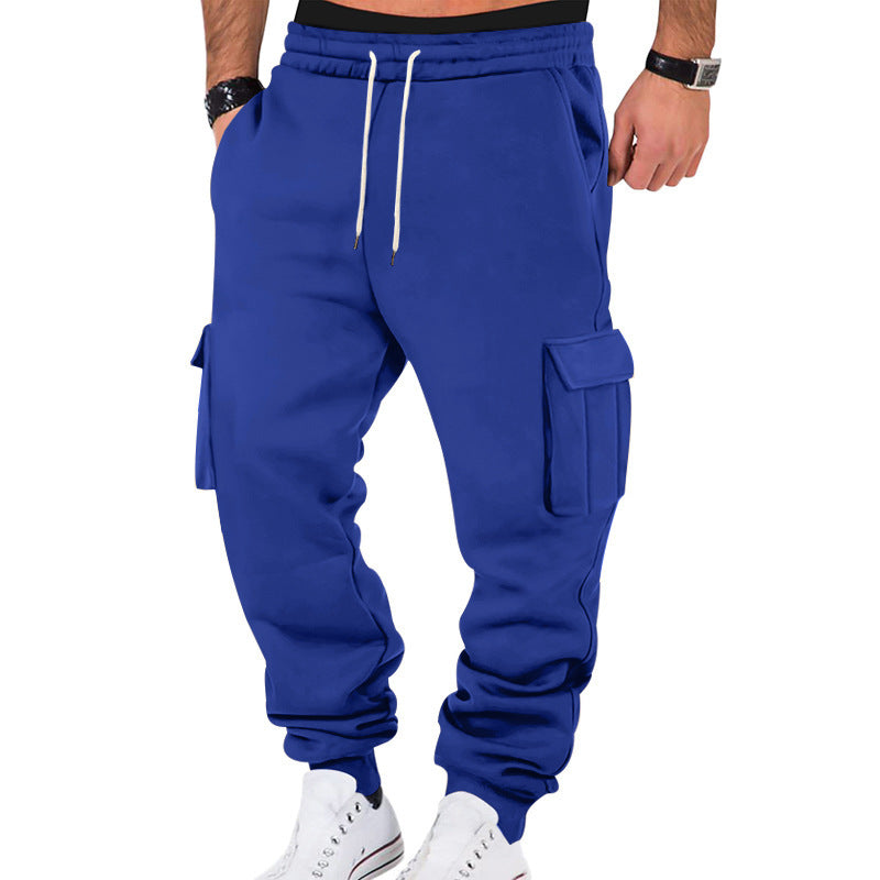 Men's cargo jogging pants with elastic waistband and practical pockets Skorter