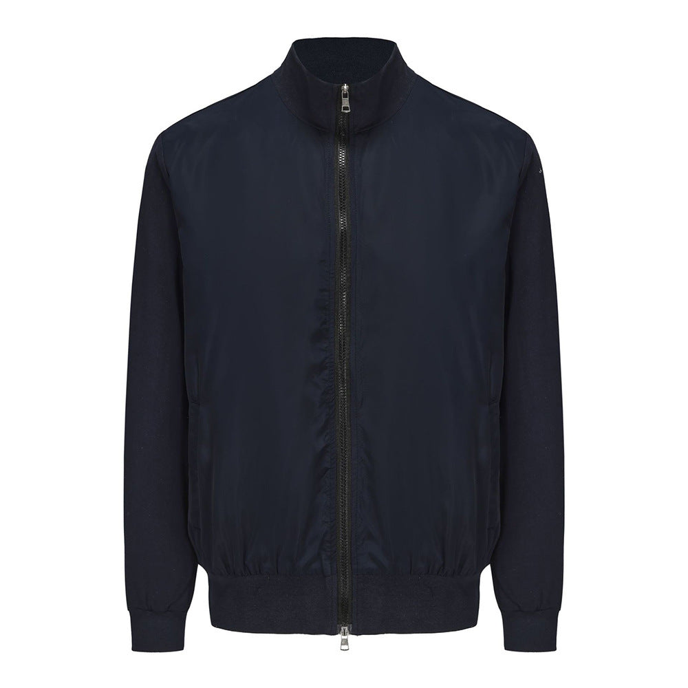 Men's sporty transitional jacket with modern stand-up collar and elastic cuffs Skorter
