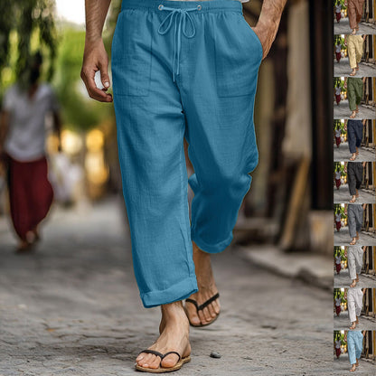 Men's airy linen pants Skorter