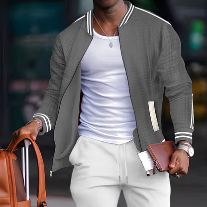 Men's sporty quilted jacket with modern cut and practical zip pockets Skorter