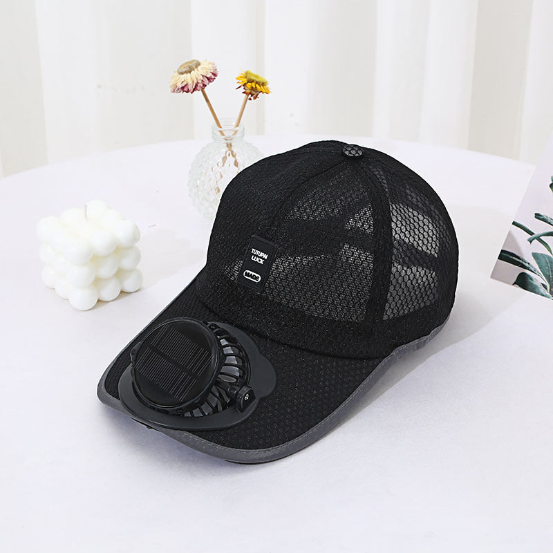 Skorter | Solar Unisex Fan Hat with breathable mesh sun protection
