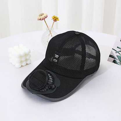 Skorter | Solar Unisex Fan Hat with breathable mesh sun protection