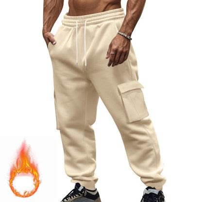 Men's cargo joggers with side pockets and elastic waistband Skorter