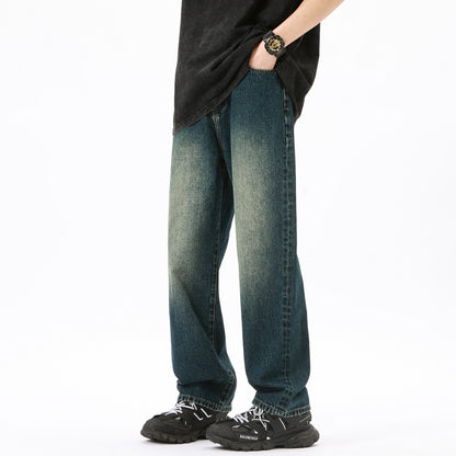 Men's wide jeans with a casual cut Skorter