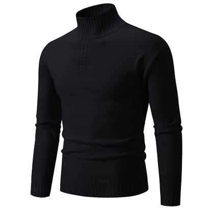 Men's turtleneck sweater made of coarse knit Skorter