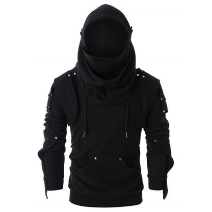 Men's stylish hoodie with innovative collar and practical pockets Skorter