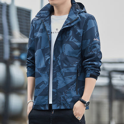 Men's Breathable Sports Jacket with Hood Skorter