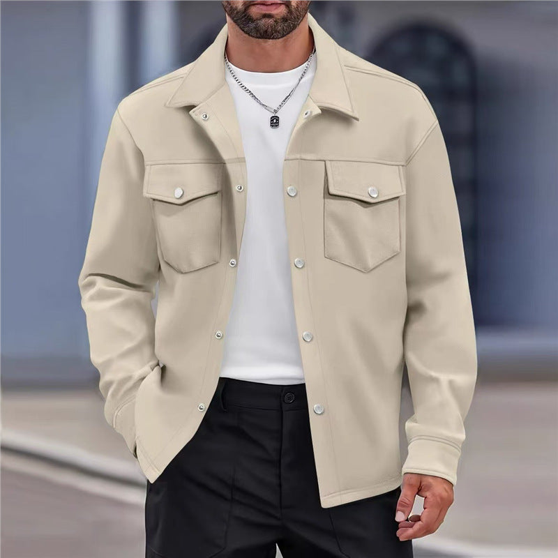 Men's versatile leisure jacket with modern pockets and button details Skorter