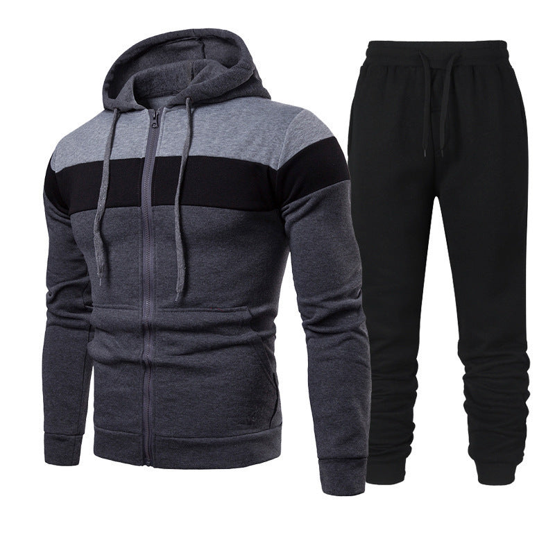 Men's tracksuit with modern color accents and practical pockets Skorter