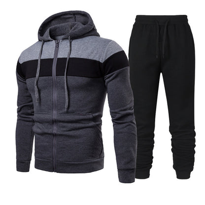 Men's tracksuit with modern color accents and practical pockets Skorter
