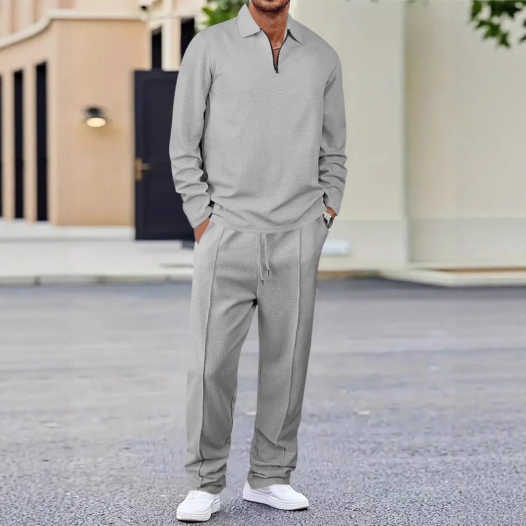 Men's sporty polo shirt and jogging pants set Skorter