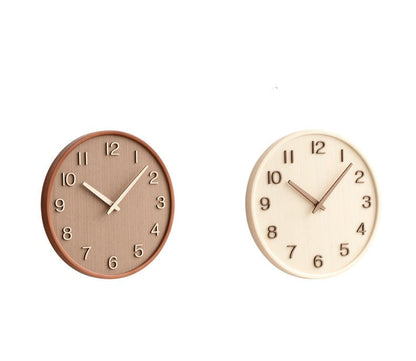 Skorter | Natural Elegance - Round Wood Wall Clock