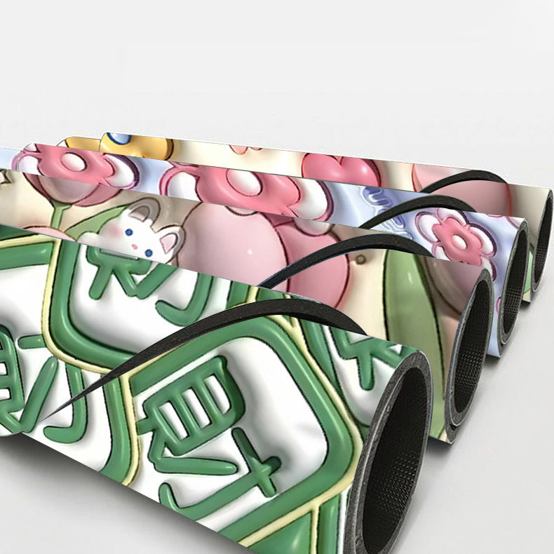 skorter | 3d-flower soft, absorbent mat for the bathroom