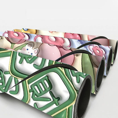 skorter | 3d-flower soft, absorbent mat for the bathroom