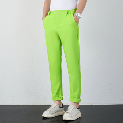 Men's Comfortable Chino Pants with Elastic Waistband Skorter