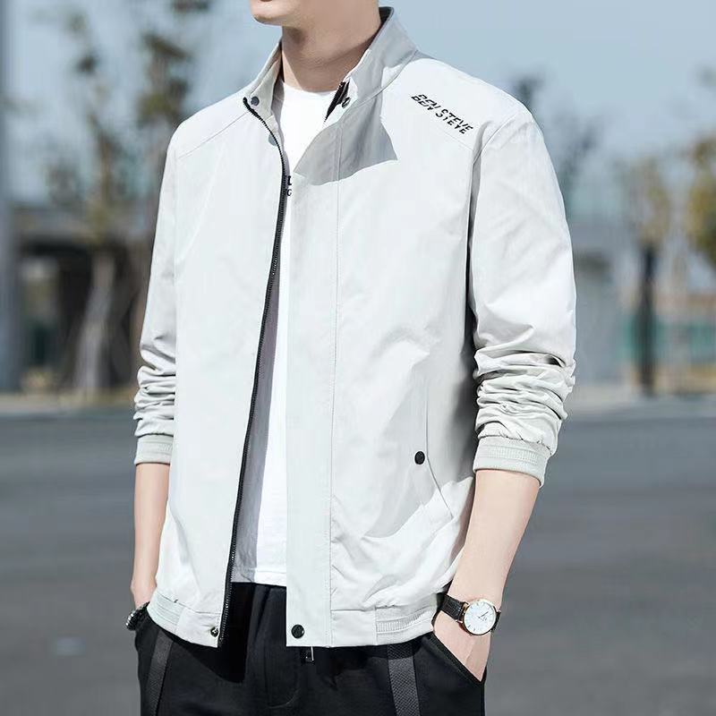 Men's sporty transitional jacket with high collar Skorter