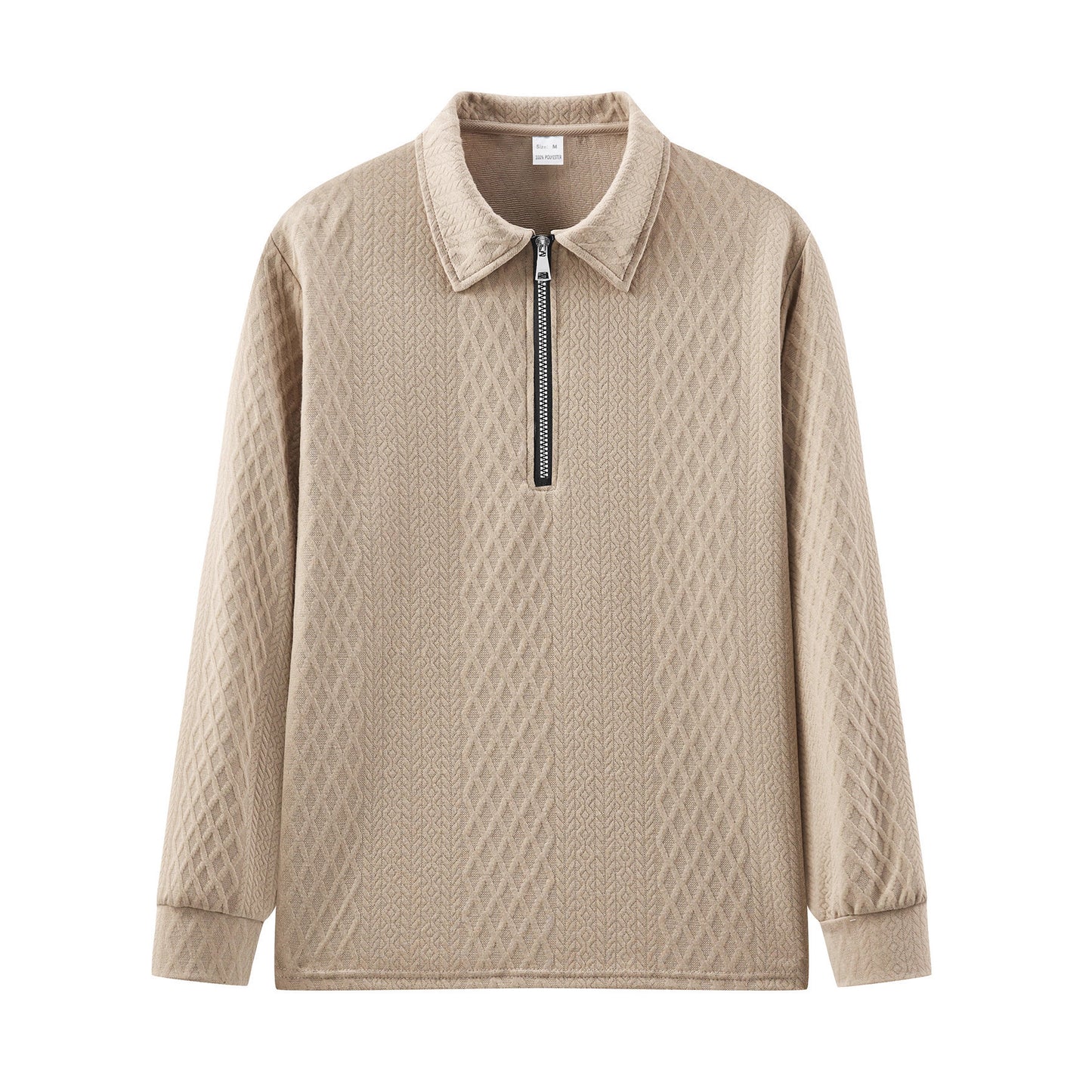 Men's sweatshirt with trendy stand-up collar and textured design Skorter