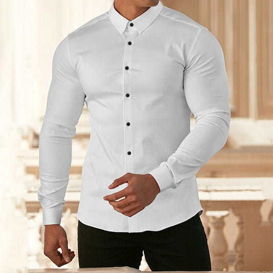 Men's tailored long-sleeve shirt Skorter