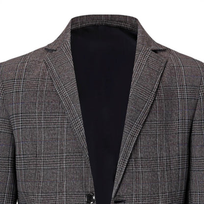 Men's stylish checkered Slim-Fit Blazer Skorter