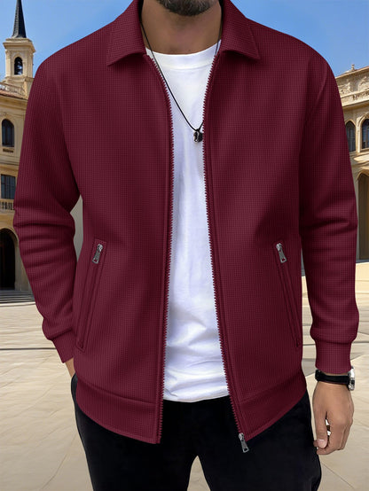 Men's sporty quilted jacket with side zipper pockets Skorter