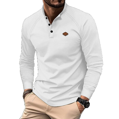 Men's long sleeve shirt with fashionable design and practical details Skorter